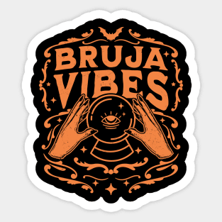 Bruja Vibes Mexican Witch Halloween Witchy Retro Vintage Sticker